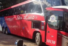 Ônibus que ia em direção ao Nordeste quebrou em Anápolis. (Foto: Reprodução)