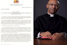 A informação da excomungação consta em uma nota pastoral assinada pelo cardeal Paulo Cezar Costa, arcebispo metropolitano de Brasília, e divulgada na sexta-feira (10). (Foto: Reprodução)
