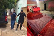 Suspeito foi preso na manhã desta segunda-feira (03) (Imagens: Reprodução)