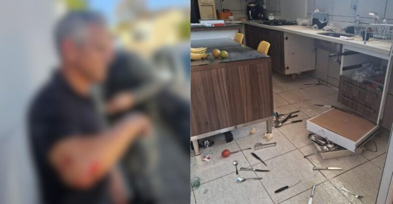 Nova prisão ocorreu poucas horas depois de o suspeito ter sido liberado após a ocorrência registrada durante a madrugada. (Foto: Reprodução/Polícia Militar)
