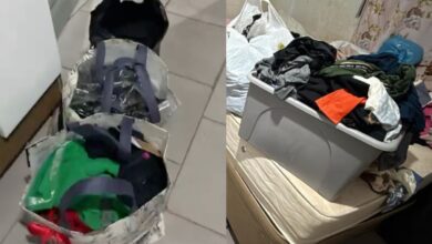 Mulheres foram presas suspeitas de usar comprovantes falsos de Pix para retirar roupas de uma loja em Anápolis. (Foto: Divulgação/PM)