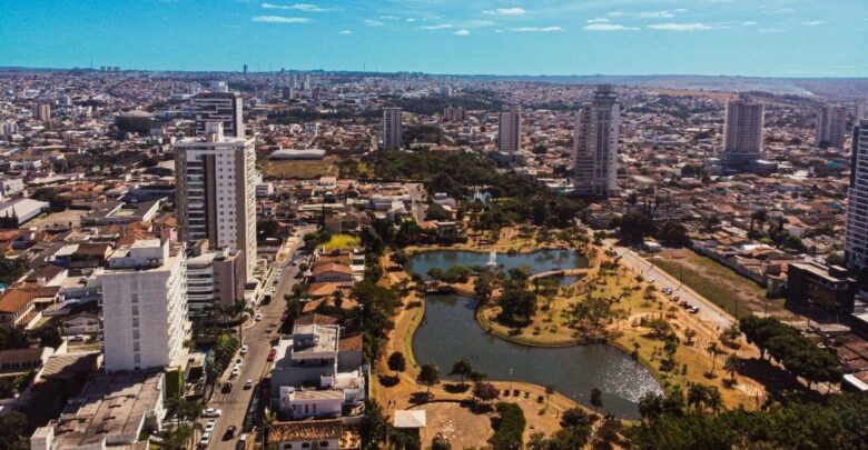 Vista aérea do bairro Jundiaí, em Anápolis. (Foto: Prefeitura de Anápolis)